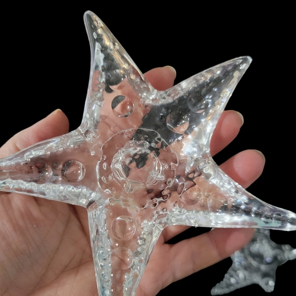 Cristal D'Arques Starfish Candle Holders Set Of 2 - Picture 6 of 9